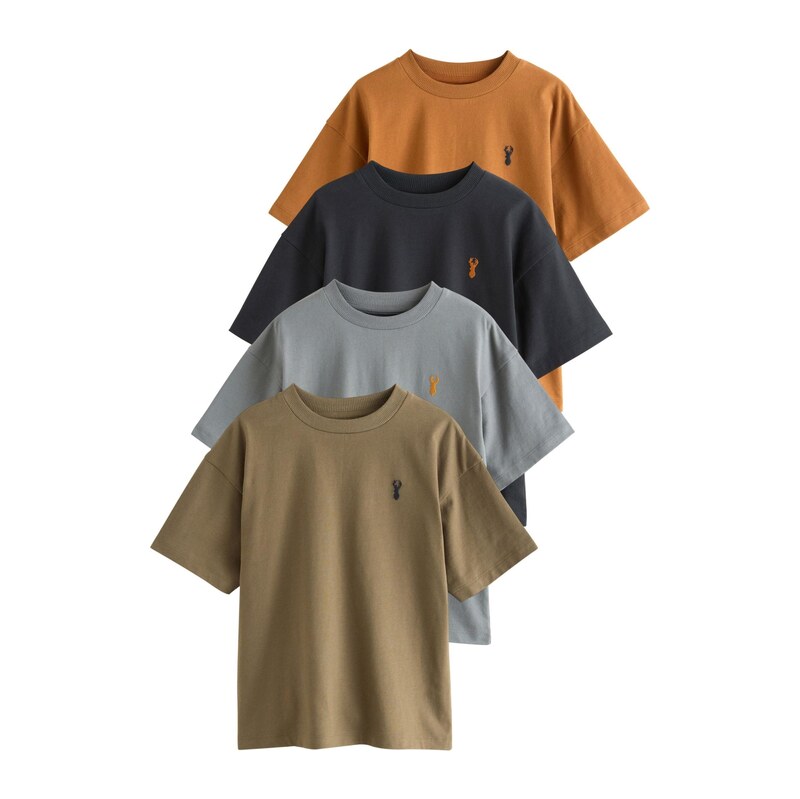 Next Tričko pueblo / šedá / khaki / černá