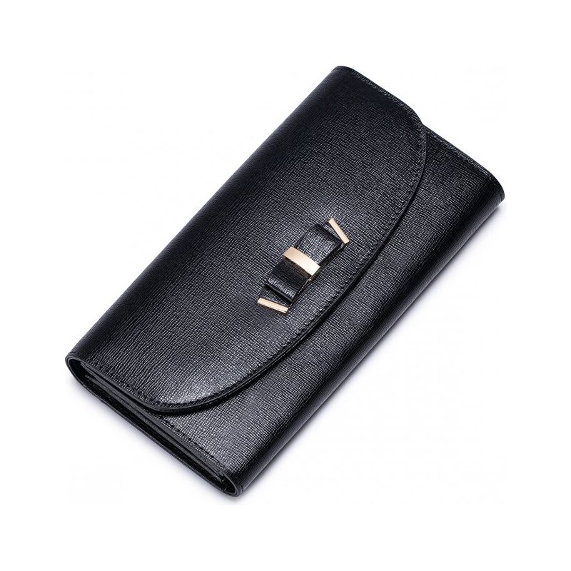 NUCELLE dámská kožená peněženka černá