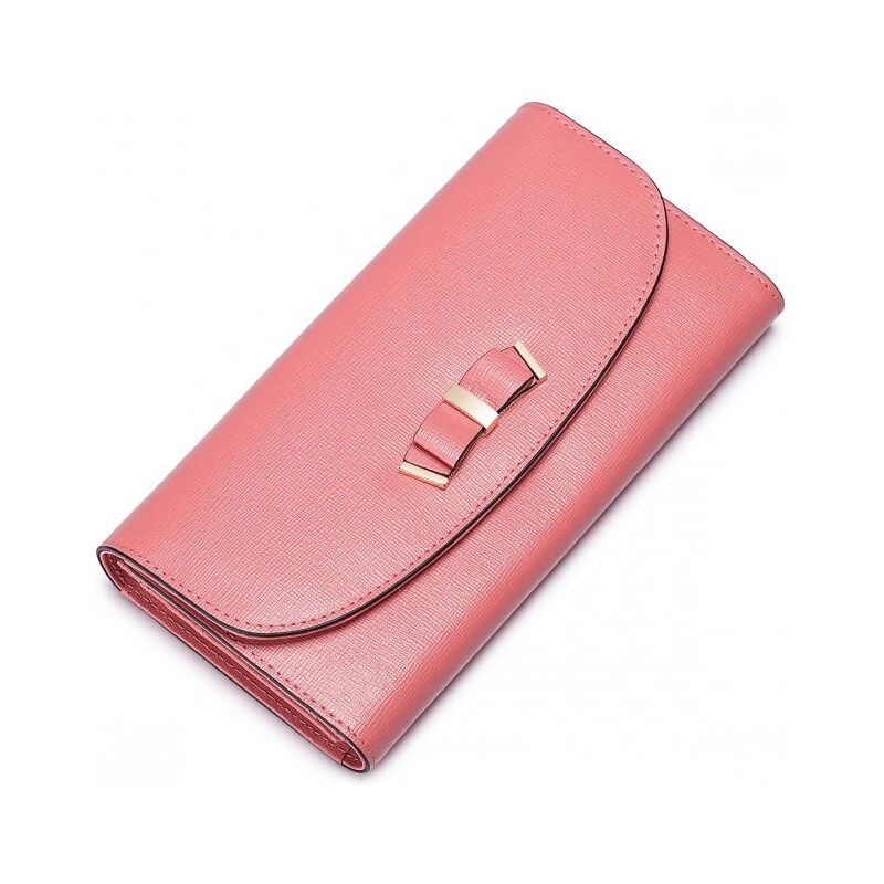 NUCELLE dámská kožená peněženka růžová