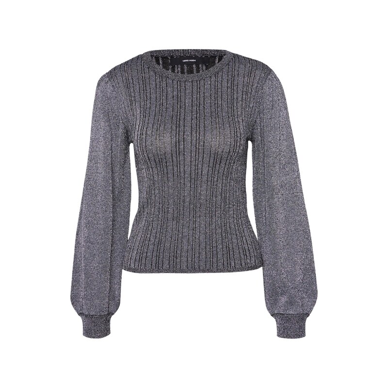 Vero Moda Petite Svetr 'VMTALIA' černá / stříbrná