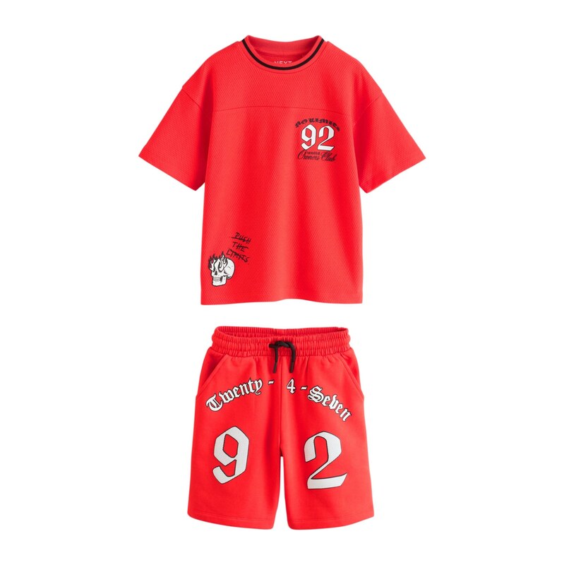 Next Sada Varsity červená / černá / bílá
