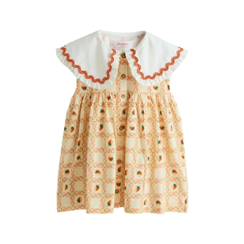 Next Šaty Cath Kidston koňaková / světle žlutá / zelená / bílá