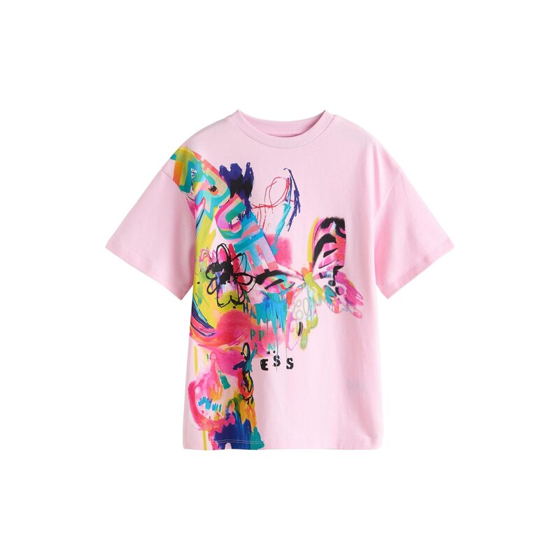 Next Tričko azurová / žlutá / pink / růžová