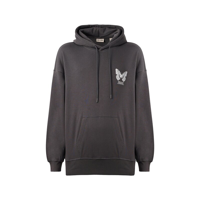 Only & Sons Mikina ONSDRIP šedá / tmavě šedá / bílá