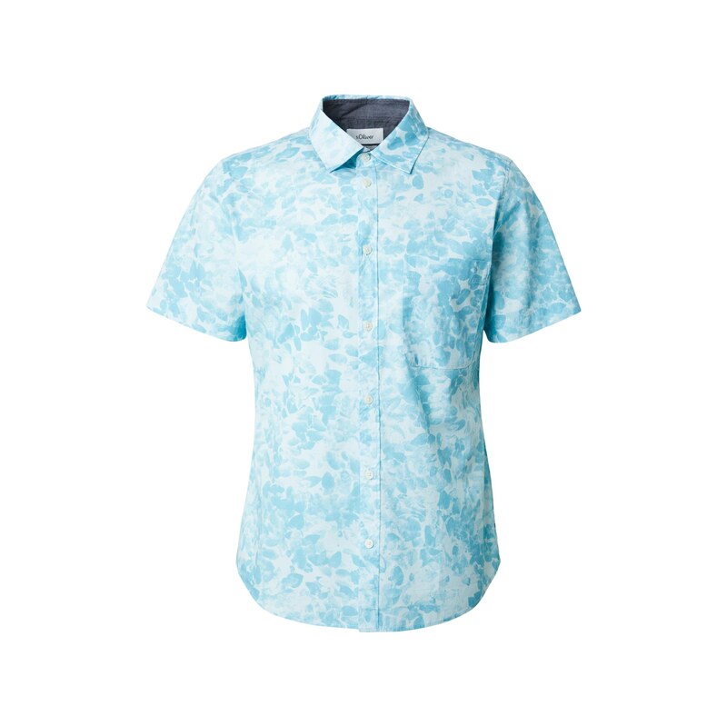 s.Oliver Košile aqua modrá / pastelová modrá