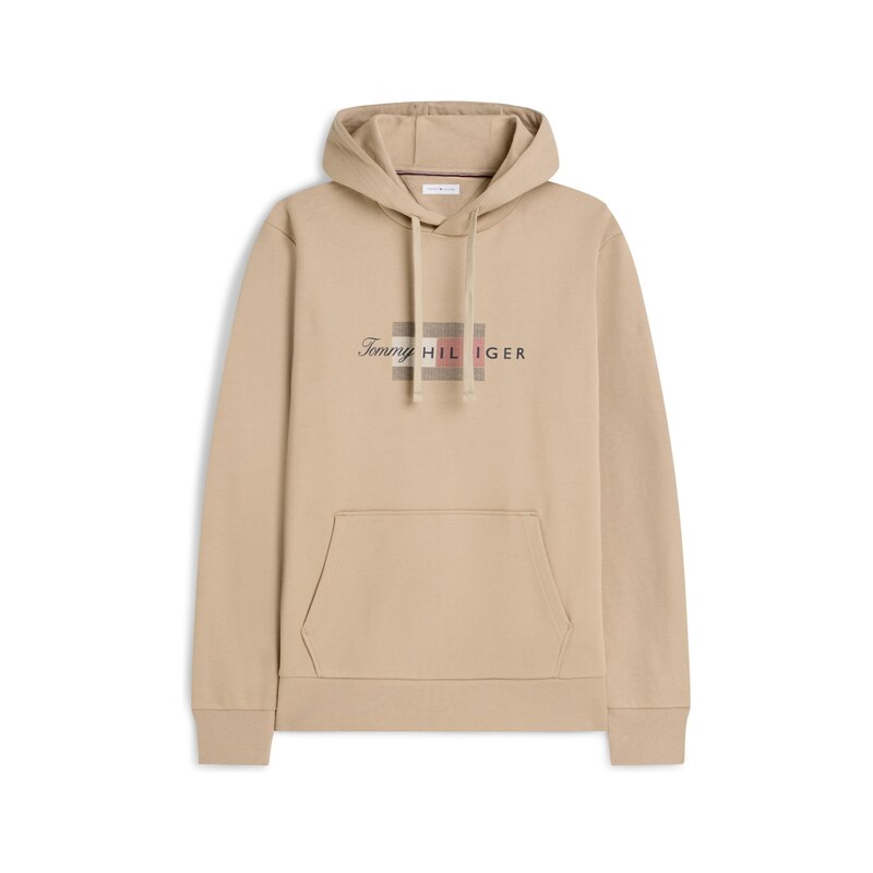 TOMMY HILFIGER Mikina béžová / červená / černá