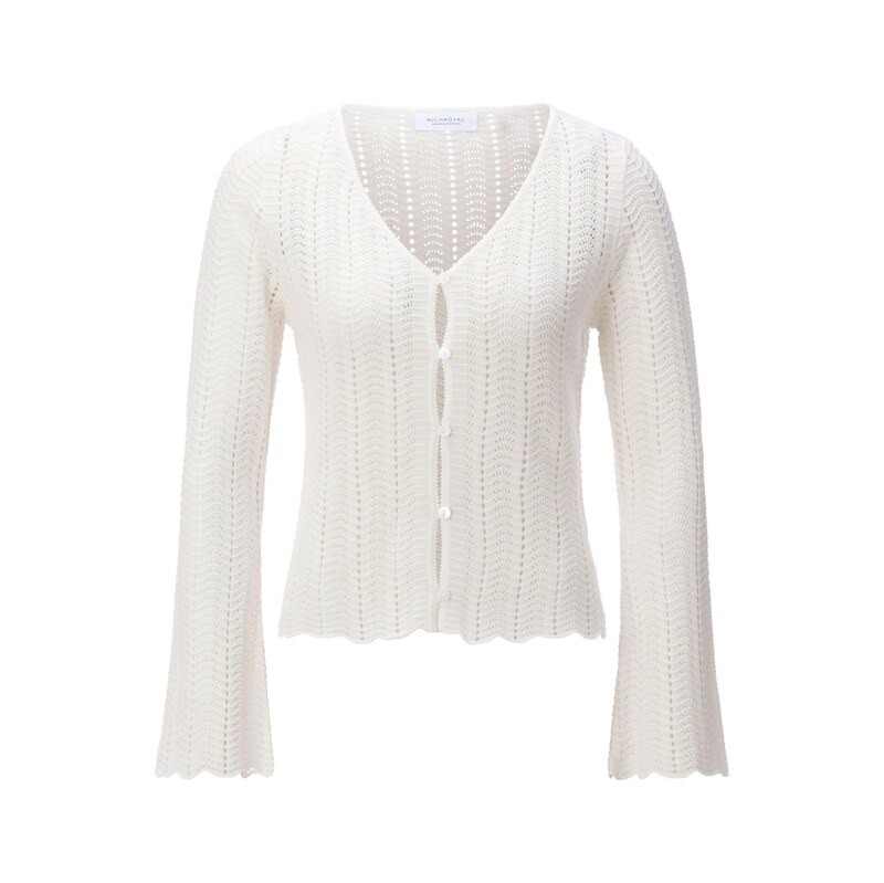 Rich & Royal Kardigan bílá / offwhite 115420249