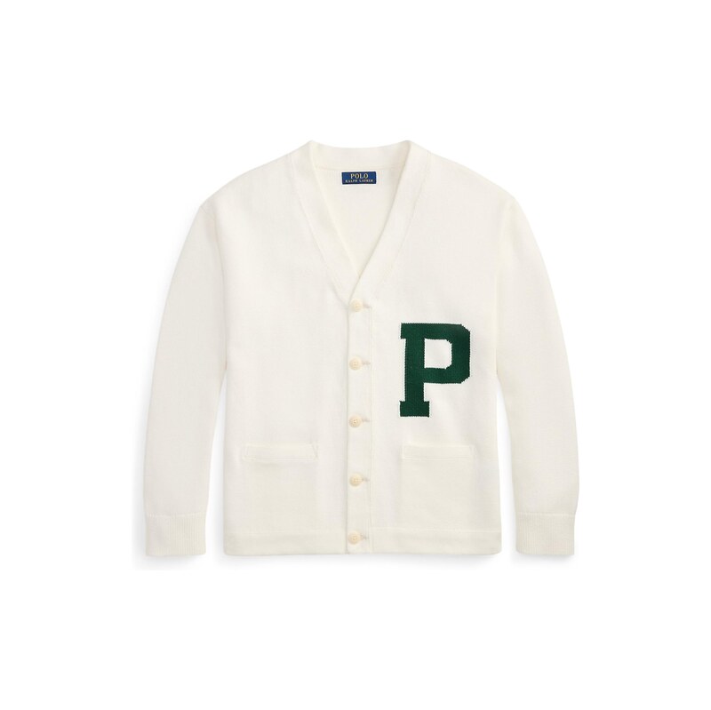 Polo Ralph Lauren Kardigan krémová / tmavě zelená