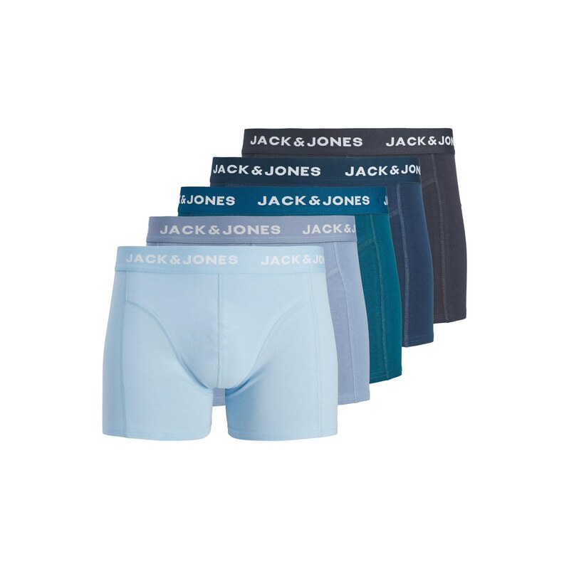 JACK & JONES Boxerky JACHENRIK modrá / námořnická modř / azurová