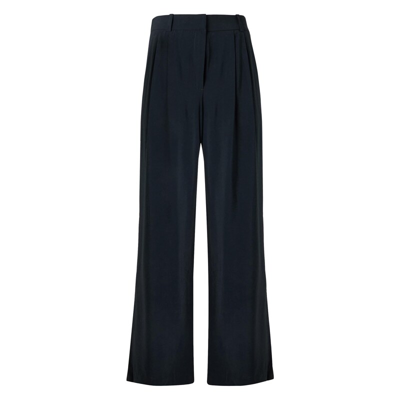 Abercrombie & Fitch Kalhoty se sklady v pase černá 115420510
