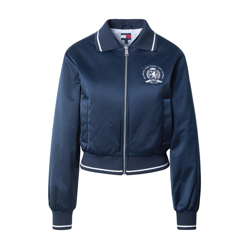 Tommy Jeans Přechodná bunda Varsity tmavě modrá / bílá 115420880