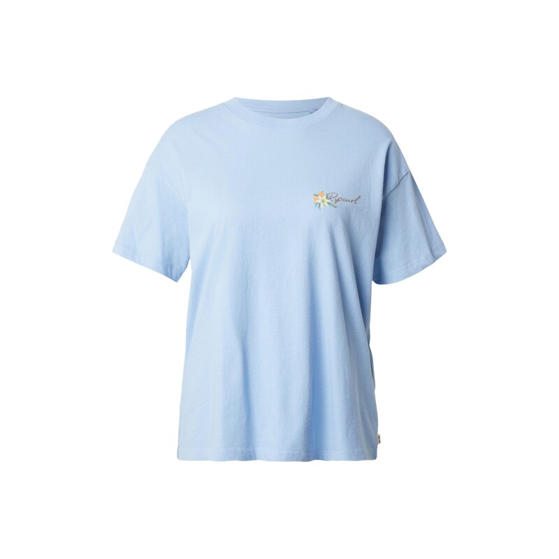 RIP CURL Tričko POOLSIDE světlemodrá / pastelově žlutá / trávově