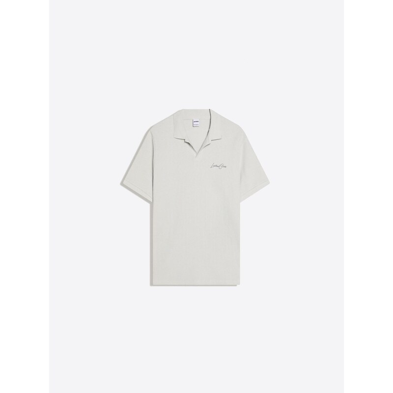Bershka Tričko světle šedá