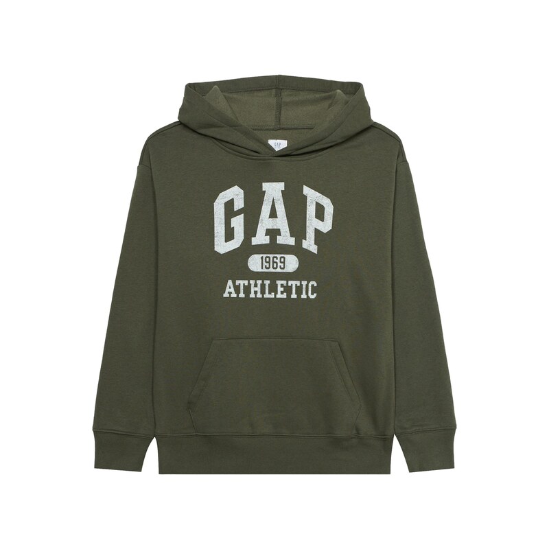 GAP Mikina HERITAGE tmavě zelená / bílá