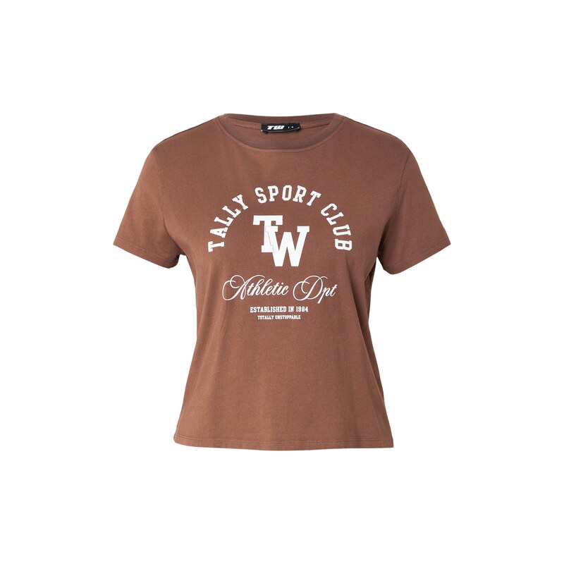 Tally Weijl Tričko hnědá / bílá 115421164