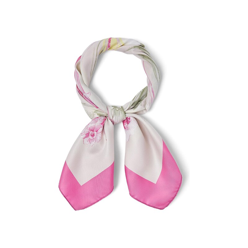 Liu Jo Šátek světle žlutá / světle zelená / pink / bílá