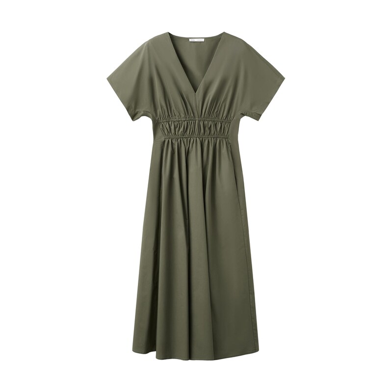 MANGO Šaty Hug khaki
