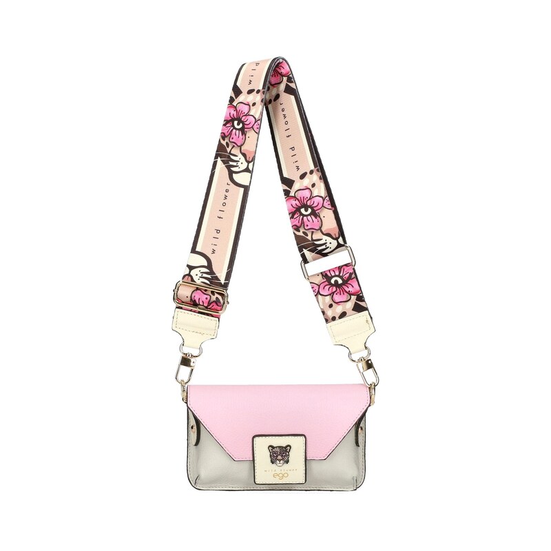 Kožená crossbody kabelka EGO ES0311WF růžová