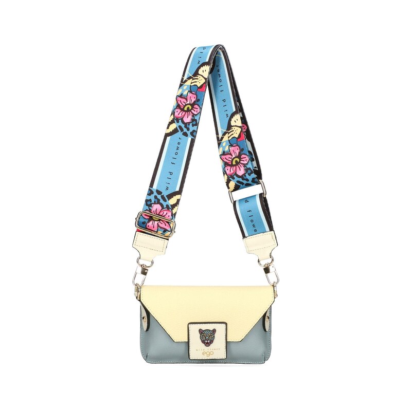 Kožená crossbody kabelka EGO ES0311WF krémová