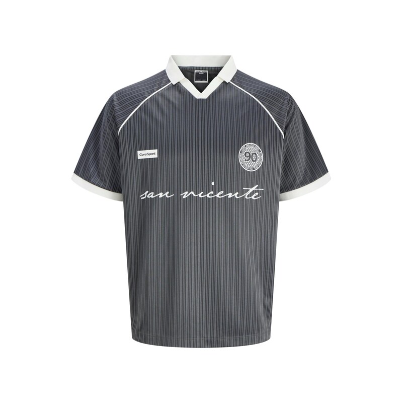 Jack & Jones Junior Tričko JCOEterna tmavě šedá / černá / bílá