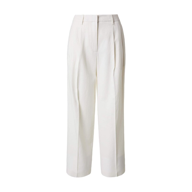 Calvin Klein Kalhoty se sklady v pase bílá 115421939