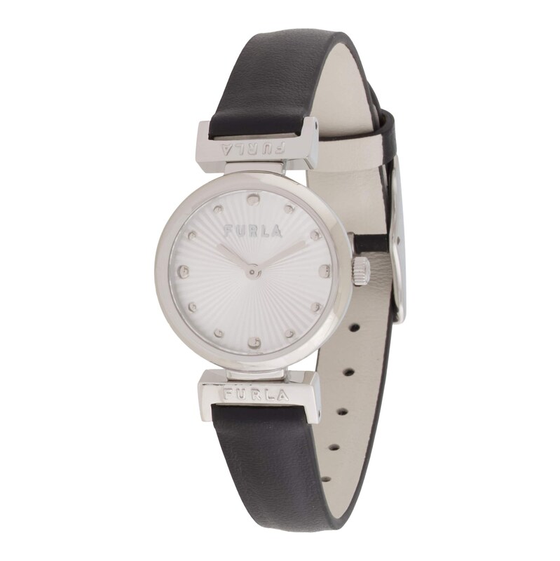 FURLA Analogové hodinky Twist černá / stříbrná / bílá 115421945