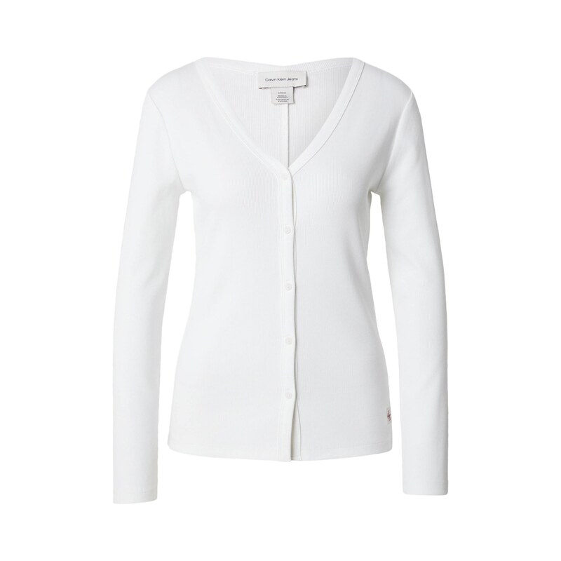Calvin Klein Jeans Kardigan Essential bílá