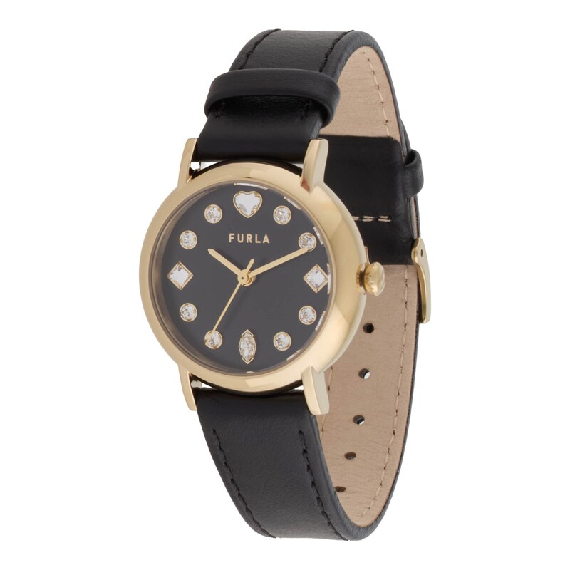 FURLA Analogové hodinky Easy Shape zlatá / černá 115421948