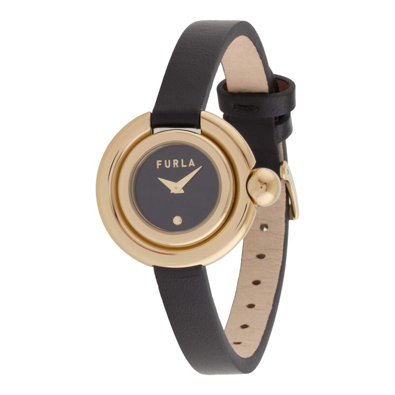 FURLA Analogové hodinky Piercing zlatá / černá 115421958