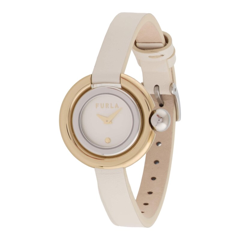 FURLA Analogové hodinky Piercing krémová / zlatá 115421968