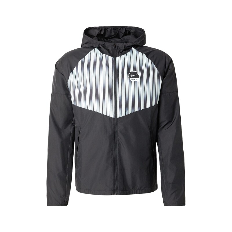 Nike Sportswear Přechodná bunda šedá / černá / bílá