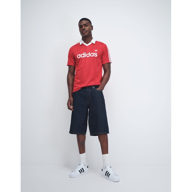 Levis 470 baggy denim shorts in indigo-Blue
