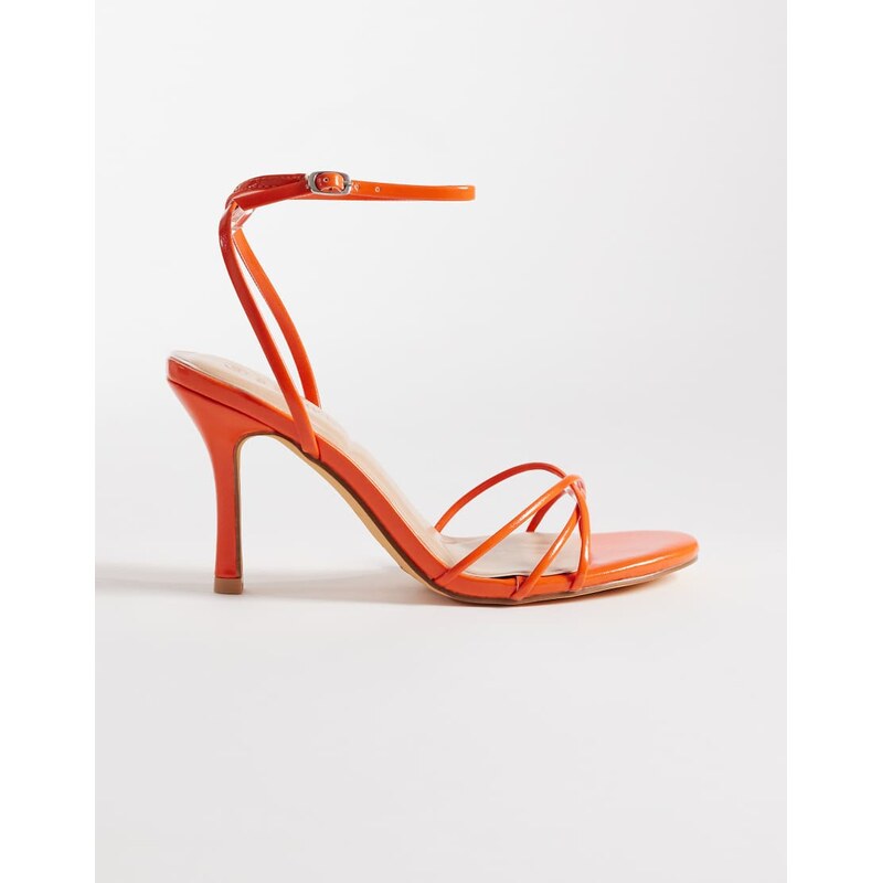 SEQWL Lolly heeled sandal in orange-Pink 115517688