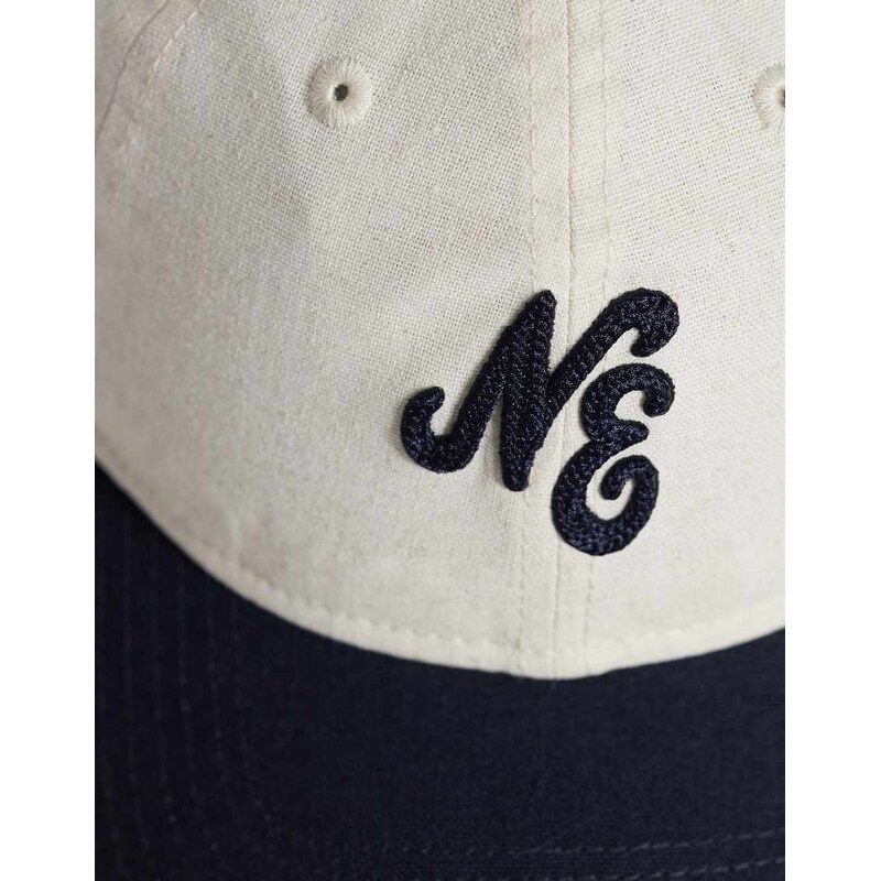 New Era womens 9twenty linen contrast peak cap in multi