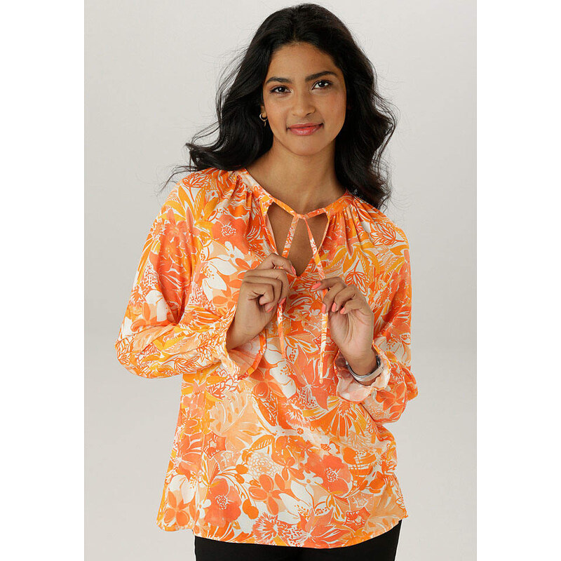 Aniston Orange/ Weiß 9222734