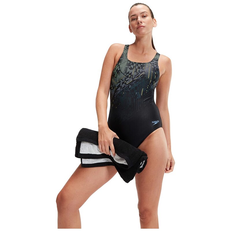 Plavky Speedo Schwarz/ Hellblau/ Gelb 386229 115436661