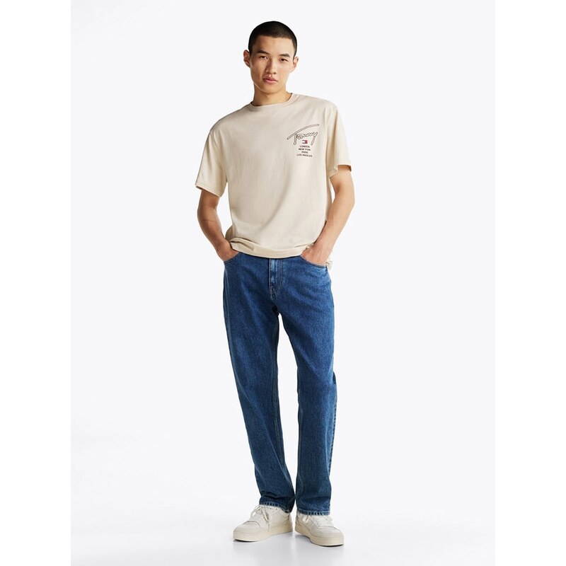 Tričko TOMMY JEANS Beige 7759028