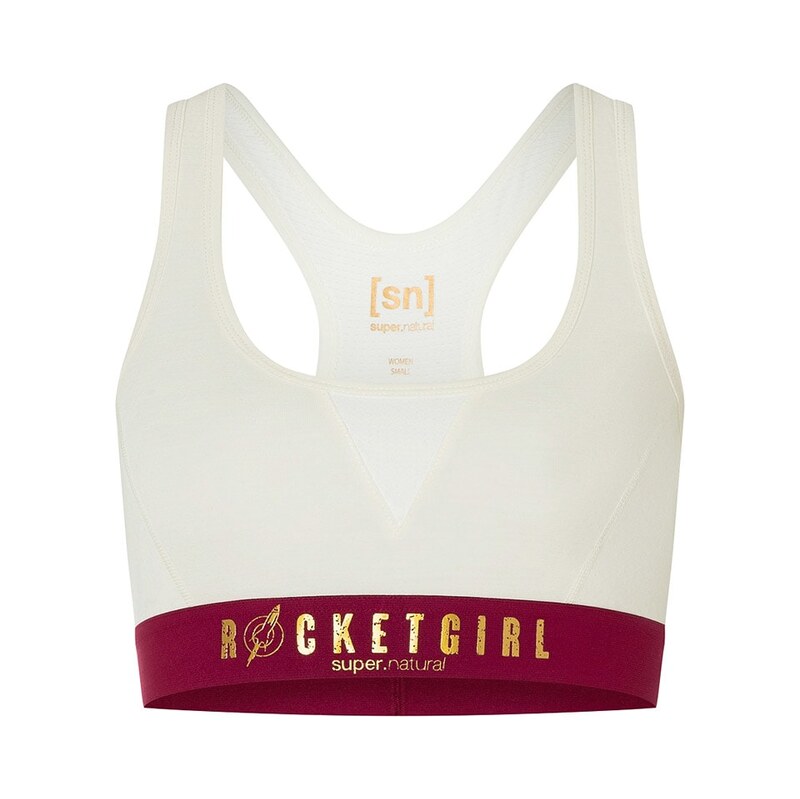 Sportovní podprsenka super.natural Weiß/ Rot 3975394 115437028