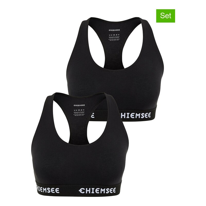 Sportovní podprsenka Chiemsee Schwarz 8984503 115438360