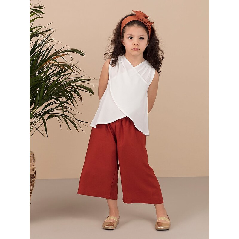 Tričko Denokids Creme/ Terrakotta 115970