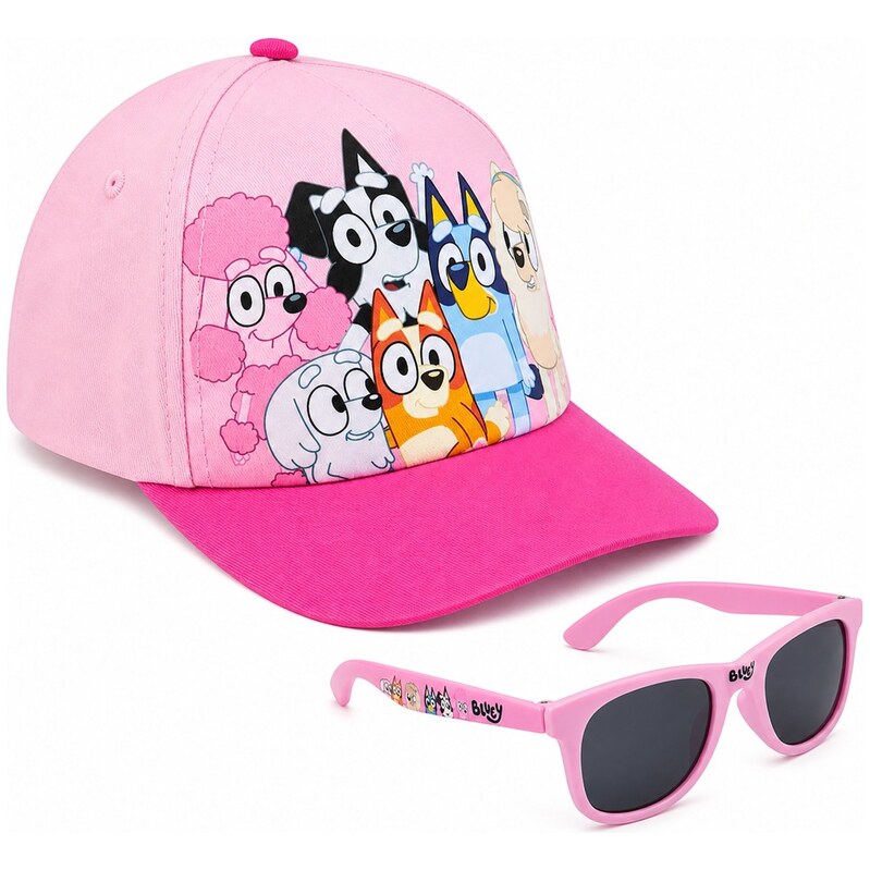 CERDÁ Dívčí letní set kšiltovka a sluneční brýle Bluey 115440860