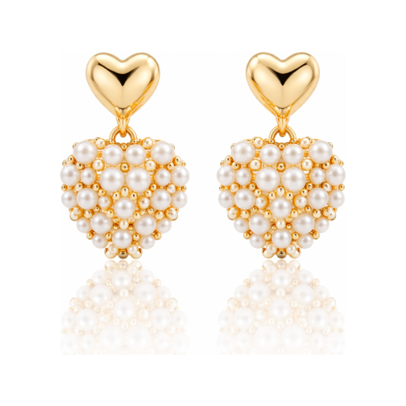 Flamenco Mystique Náušnice z chirurgické oceli pokovené 14k zlatem, 115441329
