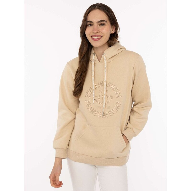 Mikina Zwillingsherz Beige 3110532 115446109