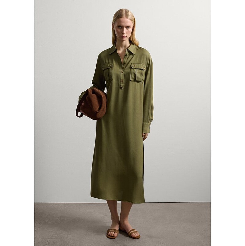 Šaty STEFANEL Khaki 9434317 115446759
