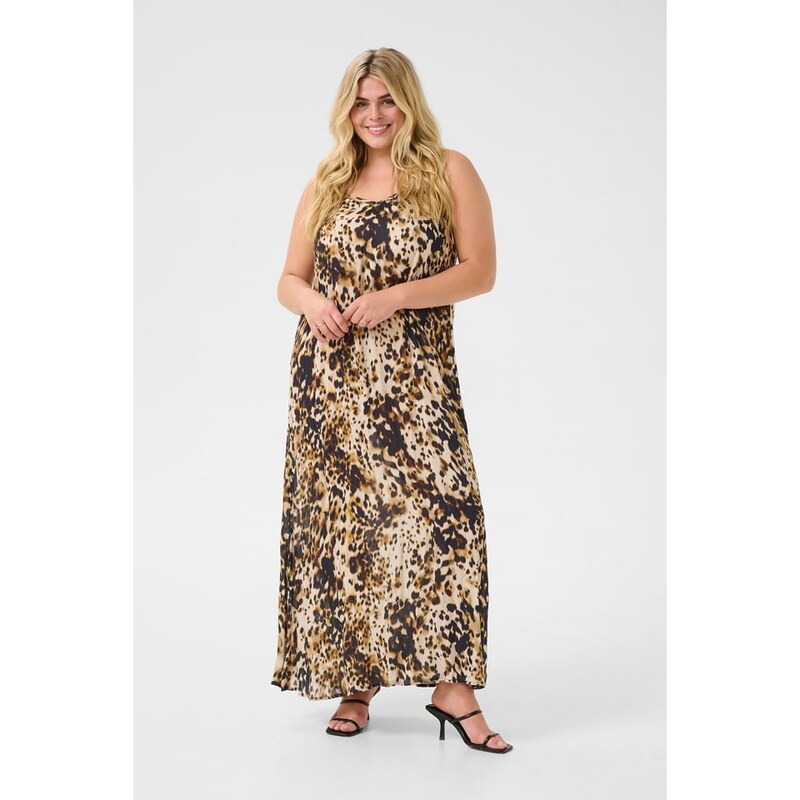 Šaty KAFFE curve Beige/ Schwarz 9216765 115448330