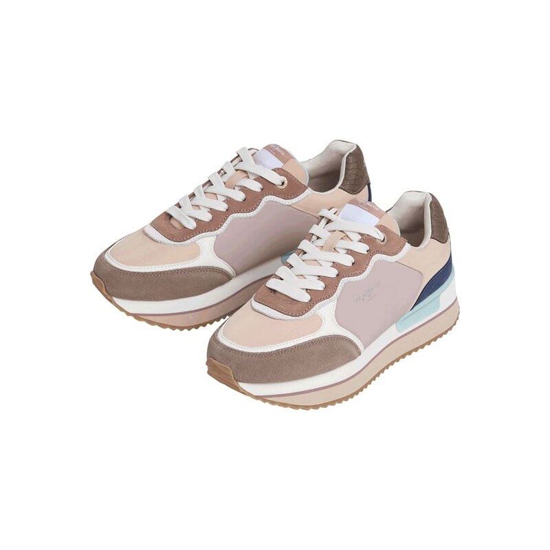 Tenisky Pepe Jeans FOOTWEAR Braun/ Dunkelblau/ Rosa 4579571 115450334