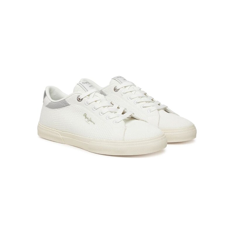 Tenisky Pepe Jeans FOOTWEAR Creme/ Silber 733634 115450337