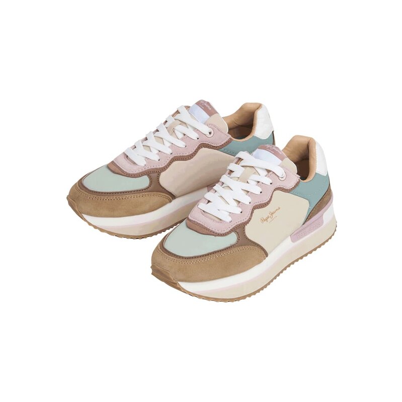 Tenisky Pepe Jeans FOOTWEAR Beige/ Grün/ Rosa 8294816 115450335