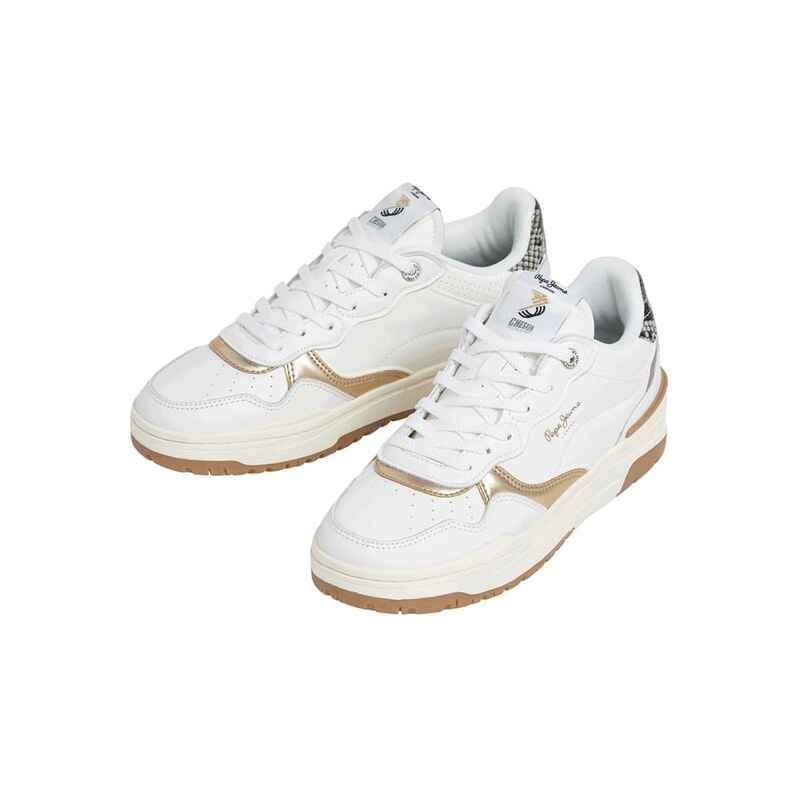 Tenisky Pepe Jeans FOOTWEAR Weiß/ Gold 7210893 115450353