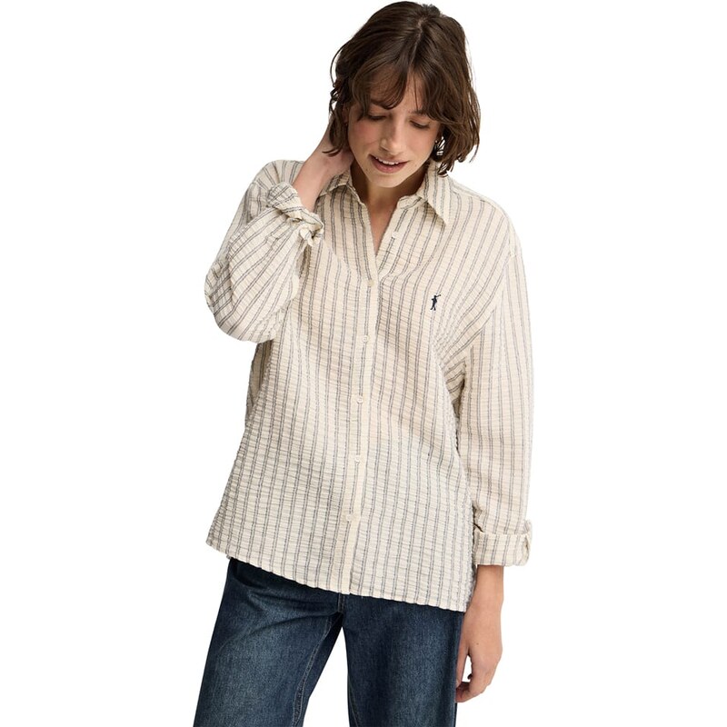 Košile Polo Club Beige/ Schwarz 490347